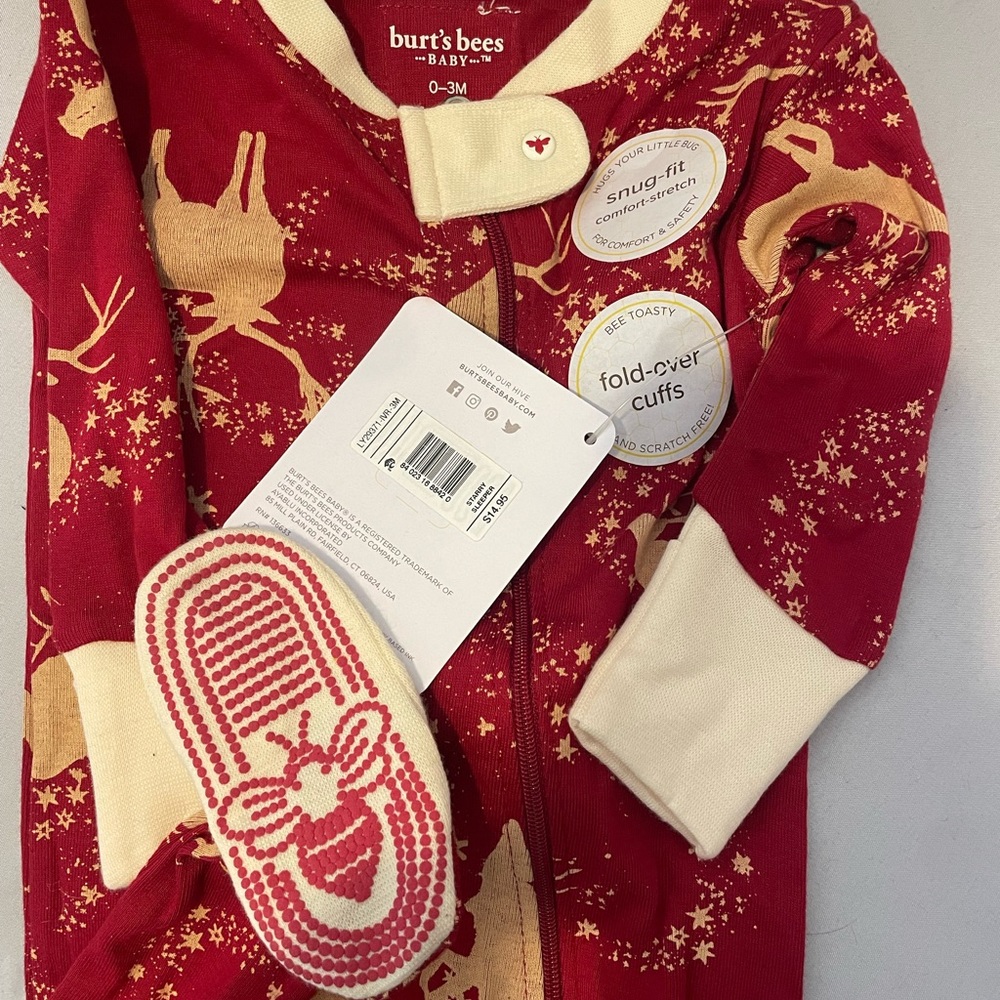Burt’s bees footed onesie